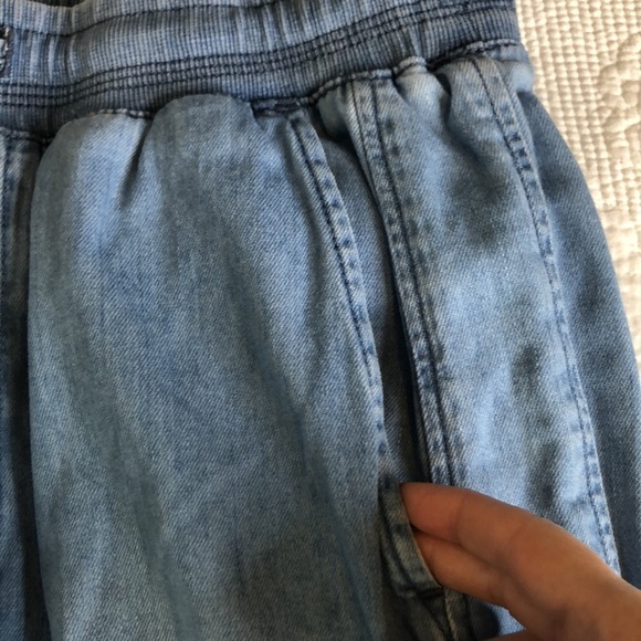 GAP WOMAN Pull on Joggers Medium Indigo Denim Jean Size S - Picture 11 of 12